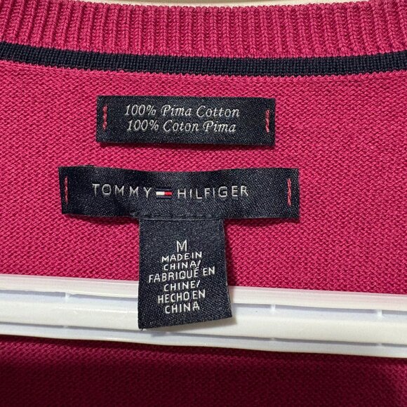 Tommy Hilfiger sweater for women size medium pink and white in color - Picture 3 of 3